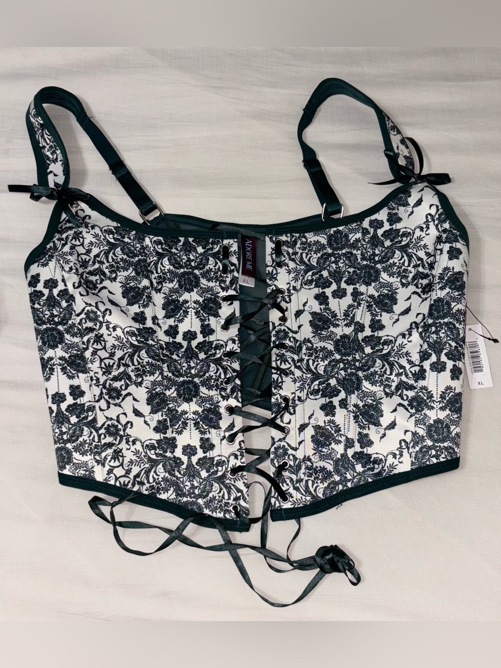 Adore Me Floral Corset Top - Picture 3 of 5